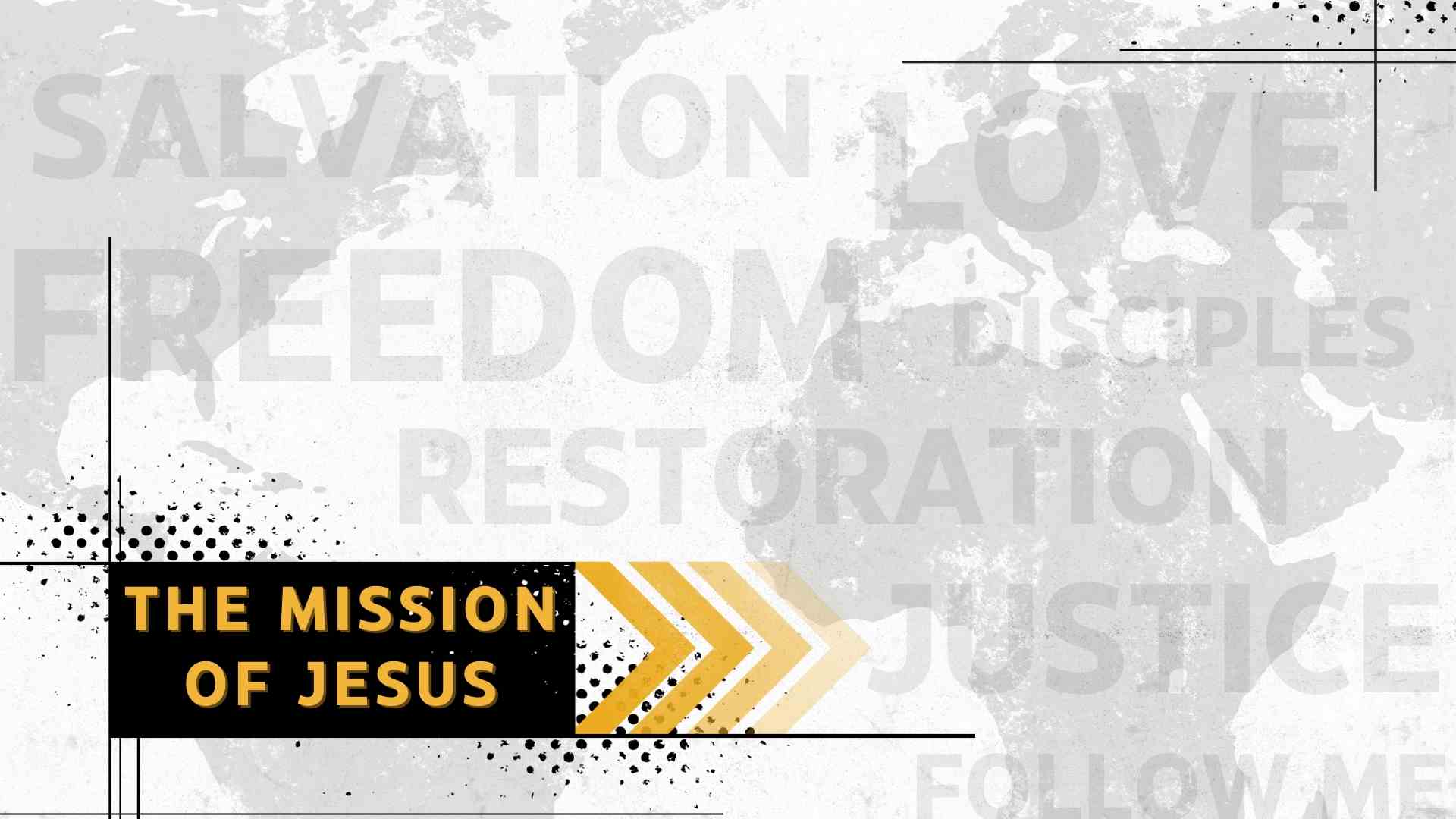 The Mission of Jesus – Justice